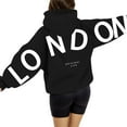 thumbnail image 2 of kamemir Crewneck Sweatshirts Women Womens Cropped Hoodies Neck Sweatshirts Fall Lined Pullover with Thumb Hole 2024 Winter Clothes(Black,XL), 2 of 4