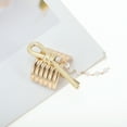 thumbnail image 5 of Unique Bargains 1 Pc Ponytail Buckle Hair Clip Tassel Bow Hair Ponytail Cuff for Women Gold Tone, 5 of 6
