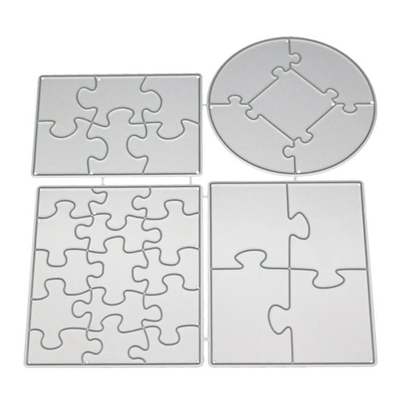 Miangastore DIY Puzzle Cutting Dies Metal Stencil Template Mould Metal Embossing Stencil For Album Scrapbooking Paper Art Craft Decor