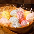 thumbnail image 4 of Color Pre-lit Globe String Paper Rope Balls Lights, 10 LED Lights 4.9ft Lantern Battery Powered String Lights for Garden Patio Bedroom Party Decor Indoor Outdoor Celebration, 4 of 5