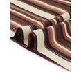 thumbnail image 5 of Agnes Orinda Women's Plus Size Babydoll Top V Neck Short Sleeve Multi-Color Striped Summer Casual Blouse 3X Brown, 5 of 6