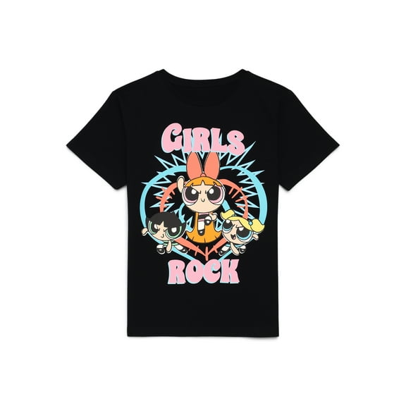 The Powerpuff Girls Girls Short Sleeve Graphic T-Shirt, Sizes 4-16