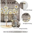 thumbnail image 4 of Farmhouse Vintage Daisy Floral Kitchen Curtains Rustic Flower Inspirational Small Short Cafe Window Curtains Wooden Country Quotes Bathroom Living Room Bedroom Drapes Treatment(27.5x36 Inch), 4 of 6