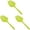 Green, variant on Cooking Spoon with Holes, Slotted Plastic Skimmer Utensil, Flexible Heat-resistant Kitchen Cookware for Draining Pasta, Vegetables, Stirring, Mixing, Non-Stick Multipurpose Kitchen Tool, 13.4 in, 1Pc