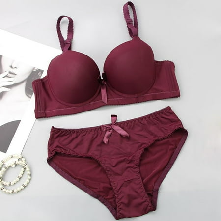 

Promotion! Women s Bras Push Up Deals for 2023 Sexy Underwire Padded Lace Outwear Everyday Bras Watermelon Red XXL