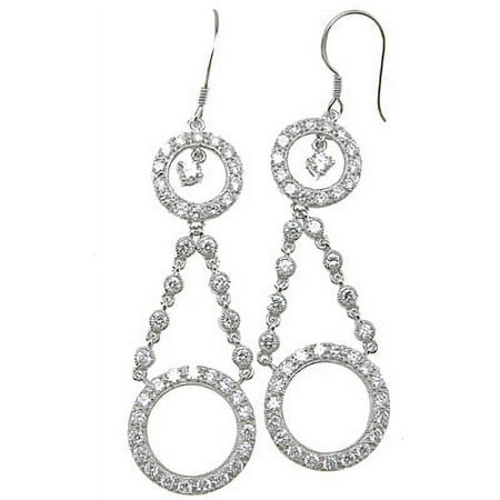 Silver Hypoallergenic Earrings Makes Unique Woman Birthday Gift Ideas, Brilliant Cut Fashion Sterling Silver Earrings