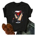 thumbnail image 3 of T-Shirt à Manches Courtes Décontracté pour Femmes d'Été à Imprimé Quotidien, 3 of 6