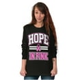 thumbnail image 5 of Breast Cancer Hope In Pink Ribbon Women's Long Sleeve T Shirt Brisco Brands S, 5 of 6