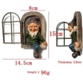 thumbnail image 5 of 2PCS Elf Out The Door Tree Hugger - Decoraciones de patio - Escultura de árbol caprichosa - Decoración de jardín - Arte de patio de jardín, 5 of 5