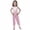 C1/Pink, variant on XIYON Girls Clothing Set Solid Color Children's Art Performance Long Pants 5-6 Years