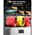 thumbnail image 6 of Garvee Commercial Slushy Machine with Self-Cleaning, 11.8Gal Frozen Drink Machine for Home, Restaurants, 1200W, Black & Silver, 6 of 7