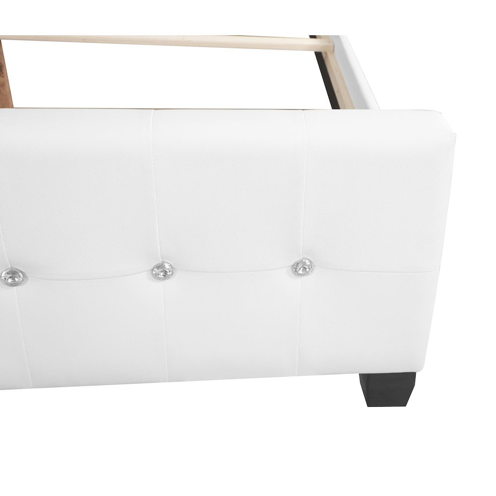 Glory Furniture Diamond King Bed in White Color
