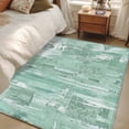 thumbnail image 4 of Area Rug for Living Room, Green Abstract Non-Slip Indoor Large Carpet for Bedroom/Dining Room, Vintage Geometric Gradient Oil Painting Modern Washable Low-Profile Floor Mat Runner Rugs - 2.7 x 5 Ft, 4 of 8