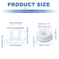 thumbnail image 2 of Uxcell 15 Pcs Tapón de Silicona en Forma de T, Diámetro 28 mm/1.1 Pulgadas, Tapón de Silicona Impermeable Reutilizable para Sellar Agujeros Redondos en Equipos de Tuberías, Blanco, 2 of 7