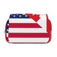 thumbnail image 2 of Disketp USA Canada Flag Estuche de Lápices de Doble Capa con Tapa Abatible y Cremallera, Organizador Escolar para Adolescentes y Adultos, 2 of 7
