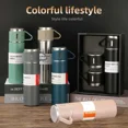 thumbnail image 2 of 500ML 304 Stainless Steel Vacuum Insulated Bottle Gift Set Office Business Style Coffee Mug Thermos Bottle Portable Flask Carafe, 2 of 6
