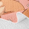 thumbnail image 5 of Erosebridal Capybara Lover Twin Quilt Set for Boys Girls, Love Heart Flower Twin Coverlet Set, 2 Pieces, 5 of 7
