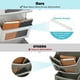 thumbnail image 3 of Bolsa de almacenamiento para colgar en la pared con 5 estantes sobre la puerta Meterk Gris, 3 of 7