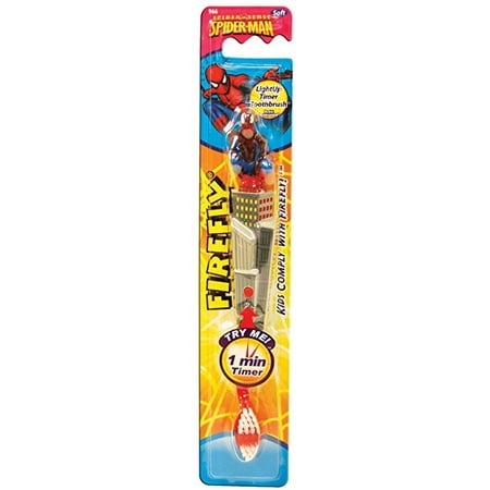 Firefly Light-up Timer Toothbrush - Spiderman