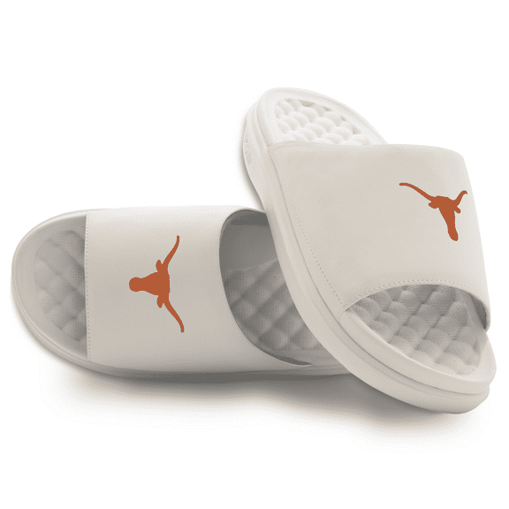 Youth ISlide Cream Texas Longhorns Primary Motive Slide Sandals