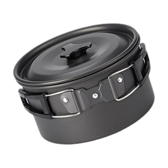 Aluminum Alloy Camping Pots Outdoor Cooking Pots with Lid NonStick Camping Cookware for Camping Hiking Picnics Travel