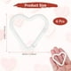 thumbnail image 3 of Clip de gancho en forma de corazón Uxcell [Paquete de 6] - Clip de llavero con gancho de resorte [Blanco/Aleación de aluminio], 3 of 6