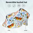 thumbnail image 5 of Kll Insects And Flowers Bucket Hat For Women Men Packable Travel Beach Sun Hat Outdoor Rave Accessories Reflective Fisherman Cap, 5 of 9