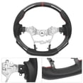 thumbnail image 3 of Carbon Fiber Steering Wheel, Shockproof Red Stitching Racing Steering Wheel Stable Grip  for Hilux Fortuner, 3 of 7