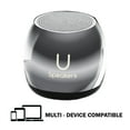 thumbnail image 2 of Fashionit U Speakers Micro Bluetooth Computer Speaker 2-Pack Bundle with Matching Speaker, Built-In Mic & Selfie Remote Control, for Workspace, Desktop, Laptop, Mobile, Tablet, PC - Mirror Hematite, 2 of 5
