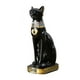 thumbnail image 3 of Estatua de la diosa gata Bastet, figura decorativa de animal, gatito, color negro antiguo 9x12x235cm, 3 of 9