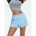 thumbnail image 6 of Michellecmm  Women's Stripe Print Shorts, High Waist Wide Leg Short Pants, 6 of 9