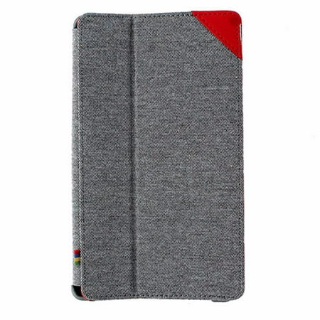 UPC 811571013791 product image for Google Hardshell Folio Case for Asus Google Nexus 7 - Grey / Red | upcitemdb.com