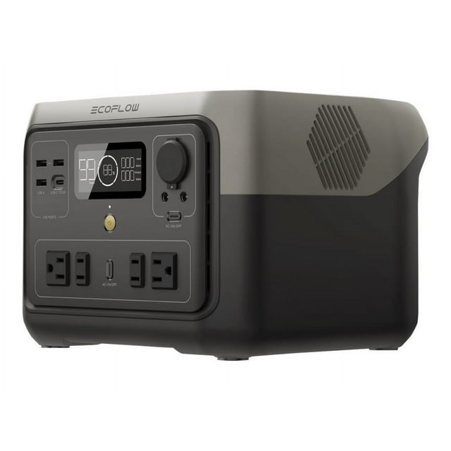 EcoFlow RIVER 2 Max - station d'Alimentation Portable - CA 100-120/ CC 11-50/12/24 V - lithium Fer phosphate - 512 Wh - Wi-Fi, Bluetooth - Connecteurs de Sortie : 7
