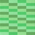 thumbnail image 1 of Ahgly Tapis d'Intérieur Lavable en Machine Carré Vert, 6 Pieds Carré, 1 of 7