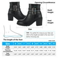 thumbnail image 3 of Dream Apparel Women's Ankle Boots Faux Leather Biker Riding Boots Motorcycle Combat Boots, 3 of 6