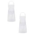 thumbnail image 1 of Oleegame 2PC Pretty Apron White Apron Inches 35 Apron Kitchen (65x75cm) 28 Cotton By Inches Kitchen，Dining & Bar White, 1 of 6