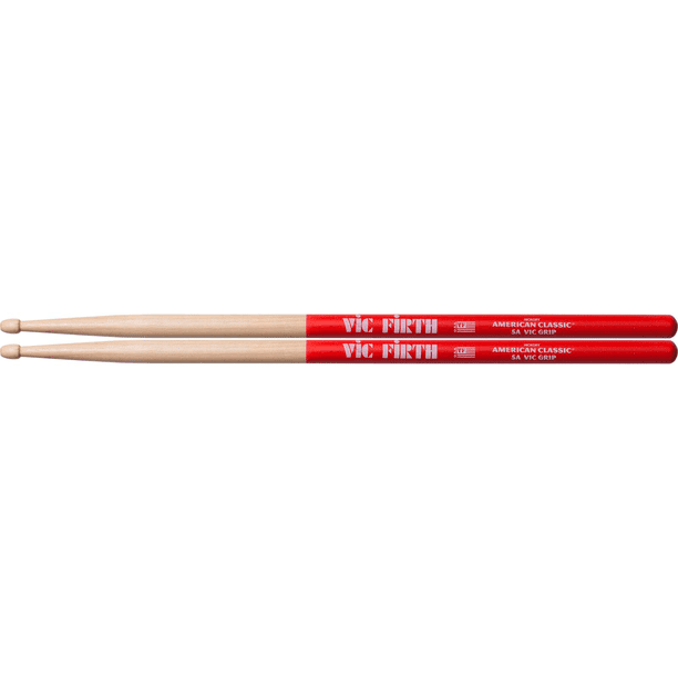 Baquetas para Bateria Vic Firth 5A Punta de Madera 5AVG
