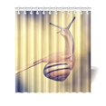 thumbnail image 1 of ABPHQTO Cortina de ducha de caracol lindo Cortina de ducha impermeable 160x180 cm, 1 of 2
