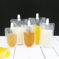 thumbnail image 2 of 50pcs 100ml Liquid Stand Bag Leak Proof Drink Packaging Bag Spout Pouch For Beverage Juice Milk Cof Xxf, 2 of 5