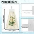 thumbnail image 7 of ZIATUBLE Frog Lotus Leaves Hand Towels for Kitchen Flowers Hanging Hand Dry Towels 2 Pieces Set with Snap Button Hand Towels for Bathroom with Loop Easy to Install Dish Towel Hand Towels, 7 of 7
