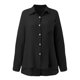 thumbnail image 4 of Conjunto de dos piezas para mujer: camisa oversize abotonada y pantalones cortos, poliéster, verano/otoño, S-XL, 4 of 5