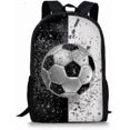 thumbnail image 1 of Football Backpack Soccer Backpack Children School Backpack Soccer Pattern Book Bags, 1 of 5