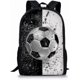 thumbnail image 1 of Football Backpack Soccer Backpack Children School Backpack Soccer Pattern Book Bags, 1 of 5