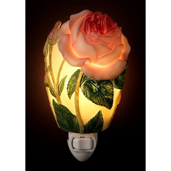 Veilleuse Rose Anglaise - Collection de Fleurs d'Orchidée