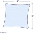 thumbnail image 4 of Subrtex Soft 2 pack Rhombus Patterned Decorative Square Throw Pillow Covers, 18"*18", Turquoise, 4 of 7