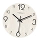 thumbnail image 5 of Reloj de pared, reloj decorativo, madera minimalista, 30 cm, adorno único de arte de pared Blanco, 5 of 9