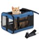 thumbnail image 1 of Transportadora blanda para gatos Conlun, apta para avión, azul, talla M, 1 of 9