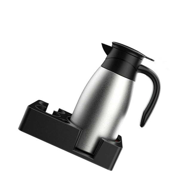 Bouilloire de Voiture Chauffe-Eau Intelligent Isolé pour Voyage Extérieur 24V Argent
