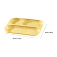 thumbnail image 3 of Divided Plastic Dinner Plates, 3-Compartment Heavy Duty Serving Trays, Meal Prep Food Containers for Fitness Diet Control Microwave Safe Family Dining, Portion Control Dish and Adult Child Dinnerware, 3 of 7