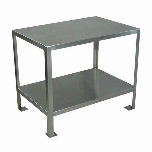 Jamco Fixed Work Table,SS,24" W,18" D XW124
